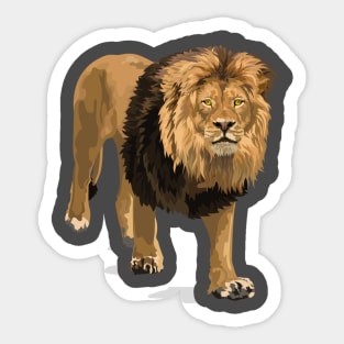 The Heart Of A Lion Sticker